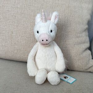 Jellycat Cream Unicorn Plush Toy